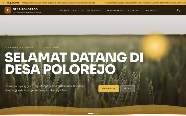 Tampilan tema Savana